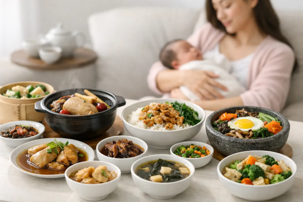 Best Cuisines for Confinement Meals for New Moms