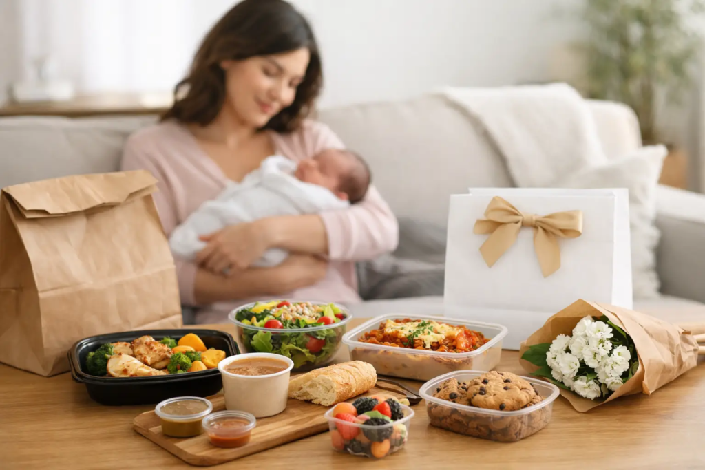 Food Delivery Gift for New Mom That Feels Caring