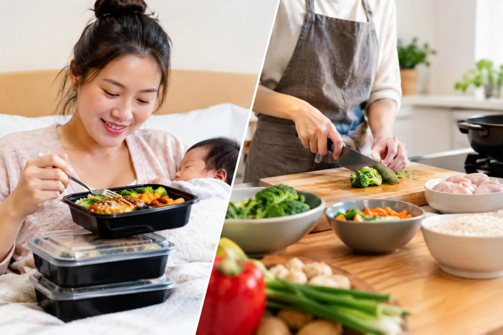 Postpartum Meal Delivery Versus Cooking at Home