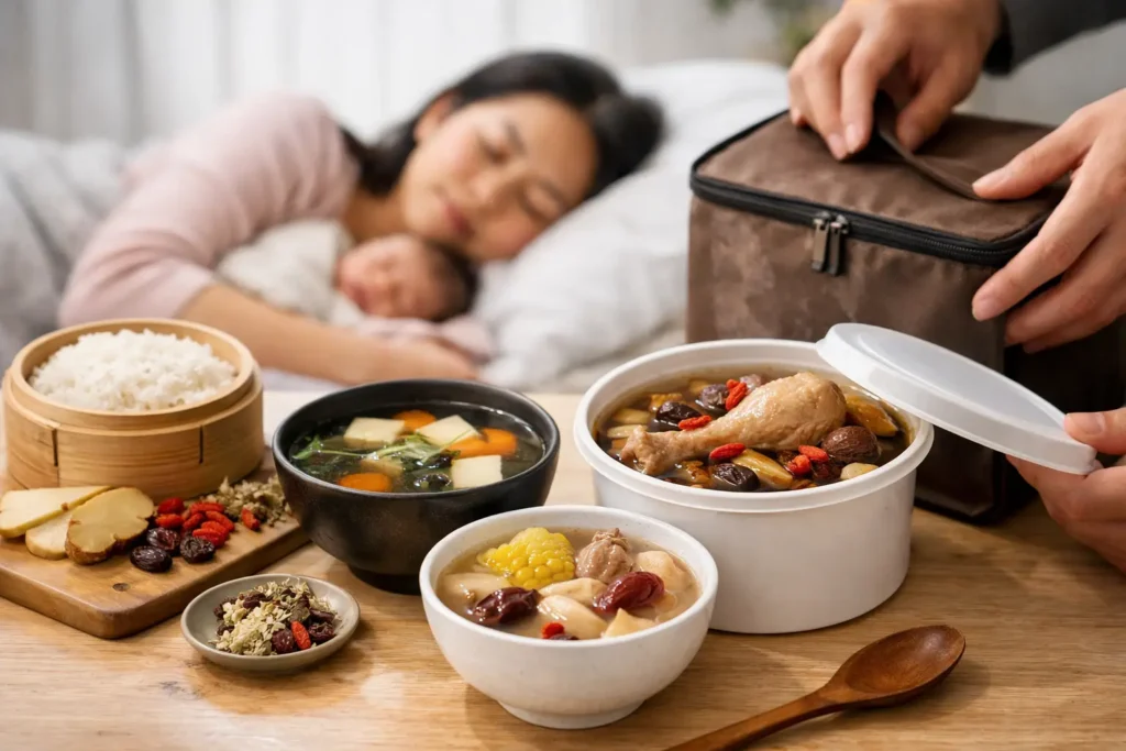 Postpartum Soup Delivery for Better Rest Days